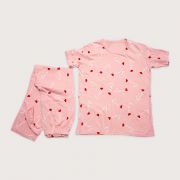Loungewear Pink Hearts PJ Set