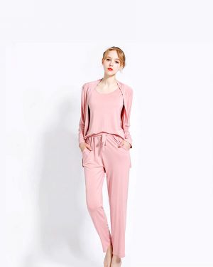 Loungewear Light Pink 3 Piece PJ Set
